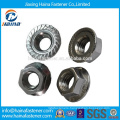 Chinese manufacturer in Stock Stainless Steel A2 hex flange nut DIN6923